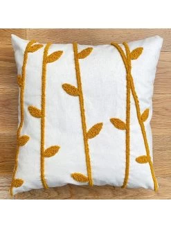 2-delige Set: Kussenhoezen "Nature" Wit/mosterdgeel/groen Wit - (L)43 X (B)43 Cm -Home Uitgebreid Winkel aberto design 2 delige set kussenhoezen nature wit mosterdgeel groen wit l 43 x b 43 cm 2