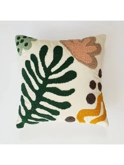 2-delige Set: Kussens "Flores Punch" Crème/meerkleurig - (L)43 X (B)43 Cm -Home Uitgebreid Winkel aberto design 2 delige set kussens flores punch creme meerkleurig l 43 x b 43 cm 2