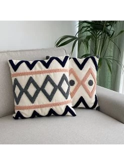 Kussen "Vermont" Crème/grijs/lichtroze - (L)43 X (B)43 Cm 8 Kussen "Vermont" Crème/grijs/lichtroze - (L)43 X (B)43 Cm -Home Uitgebreid Winkel aberto design kussen vermont creme grijs lichtroze l 43 x b 43 cm 1