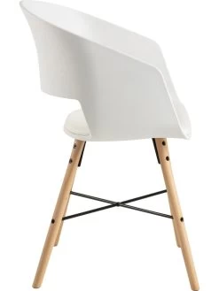 2-delige Set: Eetkamerstoelen "Luna" Wit - (B)51,5 X (H)80,5 X (D)52 Cm -Home Uitgebreid Winkel ac design 2 delige set eetkamerstoelen luna wit b 51 5 x h 80 5 x d 52 cm 2