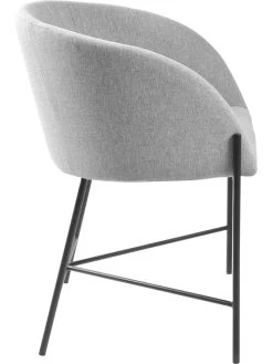 Eetkamerstoel "Nelson" Grijs - (B)56 X (H)76 X (D)54 Cm -Home Uitgebreid Winkel ac design eetkamerstoel nelson grijs b 56 x h 76 x d 54 cm 2