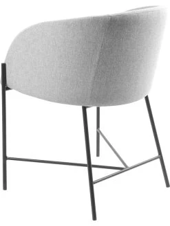 Eetkamerstoel "Nelson" Grijs - (B)56 X (H)76 X (D)54 Cm -Home Uitgebreid Winkel ac design eetkamerstoel nelson grijs b 56 x h 76 x d 54 cm 4