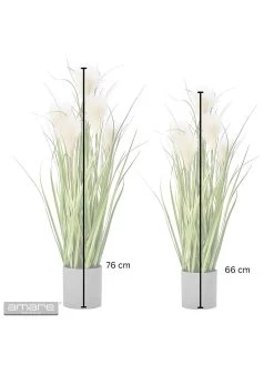 2-delige Set: Kunstplanten Groen/crème -Home Uitgebreid Winkel amare 2 delige set kunstplanten groen creme 10