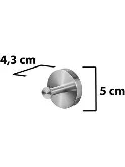 2-delige Set: Roestvrijstalen Handdoekhaken Zilverkleurig - Ø 5 Cm -Home Uitgebreid Winkel amare 2 delige set roestvrijstalen handdoekhaken zilverkleurig o 5 cm 2