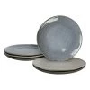6-delige Set: Dinnerborden "Zao" Grijs/blauw - Ø 26 Cm -Home Uitgebreid Winkel ardtime 6 delige set dinnerborden zao grijs blauw o 26 cm