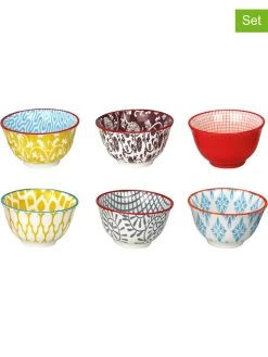 6-delige Set: Kommen "Sabae" Meerkleurig - 120 Ml
