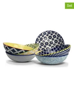 6-delige Set: Soepborden "Sabae" Meerkleurig - Ø 21 Cm
