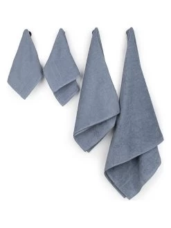 10-delige Handdoekenset Blauw -Home Uitgebreid Winkel avance 10 delige handdoekenset blauw 2