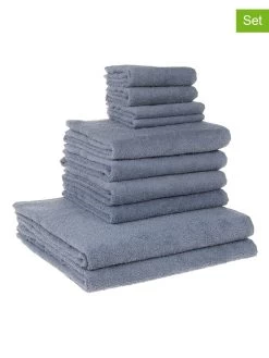10-delige Handdoekenset Blauw