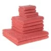 10-delige Handdoekenset Koraalrood -Home Uitgebreid Winkel avance 10 delige handdoekenset koraalrood