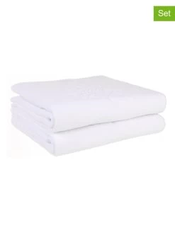 2-delige Set: Badhanddoeken Wit