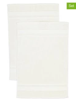 2-delige Set: Premium Badmatten Crème - (L)75 X (B)50 Cm
