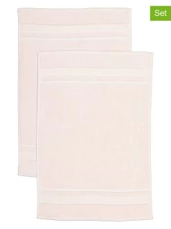 2-delige Set: Premium Badmatten Lichtroze - (L)75 X (B)50 Cm