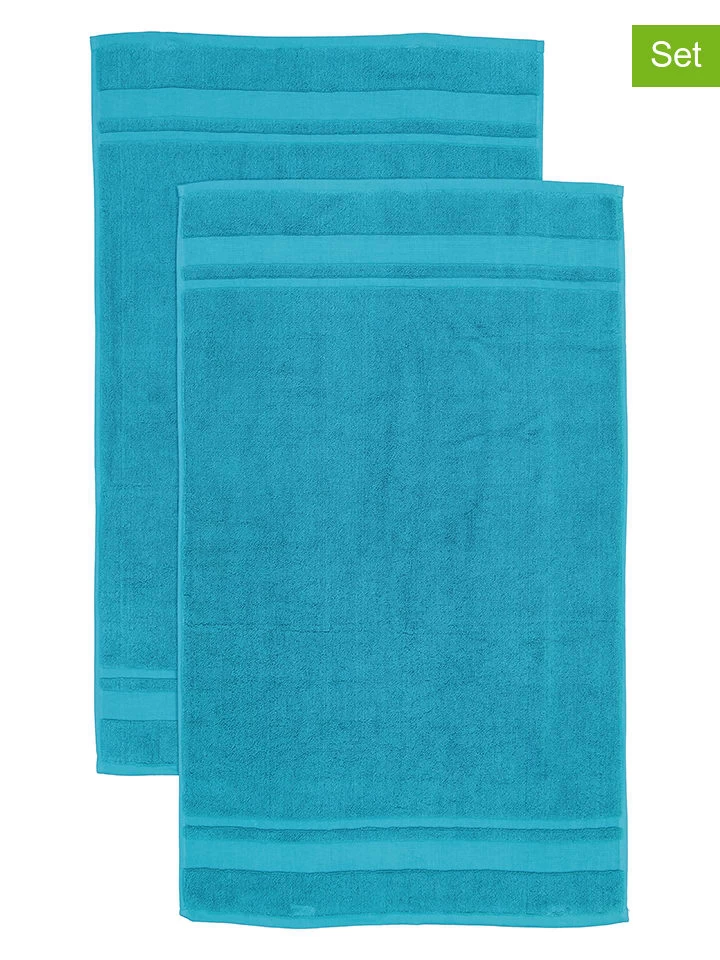 2-delige Set: Premium Badmatten Turquoise - (L)100 X (B)60 Cm 3 2-delige Set: Premium Badmatten Turquoise - (L)100 X (B)60 Cm
