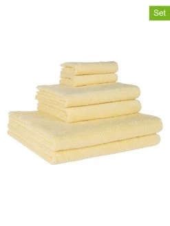 6-delige Handdoekenset Geel