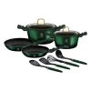 10-delige Kookgereiset "Emerald Collection" Groen -Home Uitgebreid Winkel berlinger haus 10 delige kookgereiset emerald collection groen
