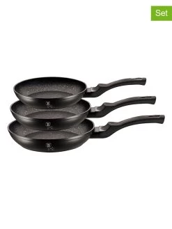 3-delige Set: Braadpannen "Changing Flameguard" Zwart