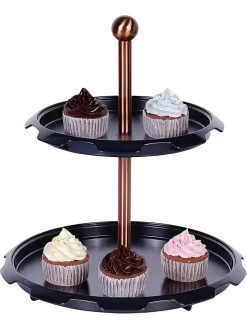 Etagère Zwart - (H)30,5 X Ø 31,5 Cm