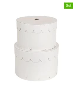 2-delige Set: Opbergboxen "Wilma" Lichtgrijs