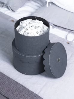 2-delige Set: Ronde Boxen "Wilma" Zwart -Home Uitgebreid Winkel bigsobox 2 delige set ronde boxen wilma zwart 3