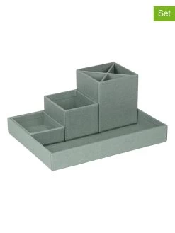 4-delige Set: Desktop-organizer "Lena" Groen