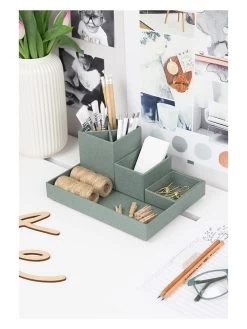 4-delige Set: Desktop-organizer "Lena" Groen -Home Uitgebreid Winkel bigsobox 4 delige set desktop organizer lena groen 4