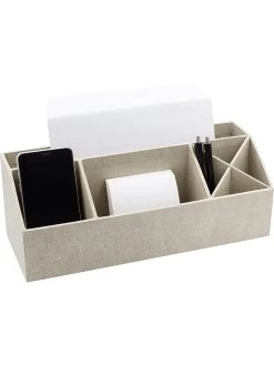 Bureau-organizer "Elisa" Beige - (B)33 X (H)12,5 X (D)12,5 Cm -Home Uitgebreid Winkel bigsobox bureau organizer elisa beige b 33 x h 12 5 x d 12 5 cm 2