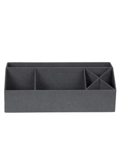 Bureau-organizer "Elisa" Donkergrijs - (B)33 X (H)12,5 X (D)12,5 Cm