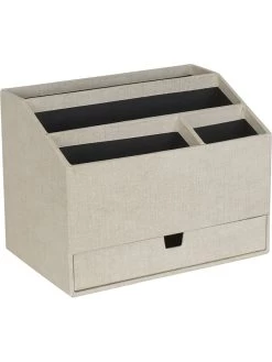 Desktop-organizer "Greta" Beige - (B)24 X (H)18 X (D)16 Cm