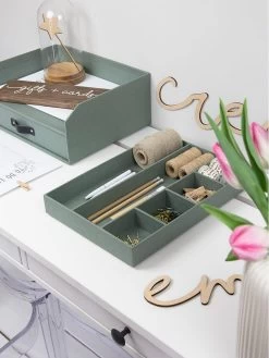 Lade-organizer "Elliot" Groen - (B)23,5 X (H)4 X (D)33 Cm -Home Uitgebreid Winkel bigsobox lade organizer elliot groen b 23 5 x h 4 x d 33 cm 3