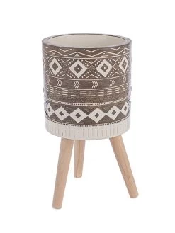 Bloempot Lichtbruin/meerkleurig - (H)31 X Ø 29 Cm