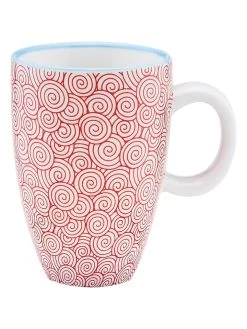 BJÖRN 6-delige Set: Espressokoppen "Color Swirl" Rood - 90 Ml -Home Uitgebreid Winkel bjorn 6 delige set espressokoppen color swirl rood 90 ml 2