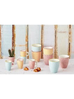 BJÖRN 6-delige Set: Espressokoppen "Color Swirl" Rood - 90 Ml -Home Uitgebreid Winkel bjorn 6 delige set espressokoppen color swirl rood 90 ml 3