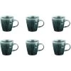 BJÖRN 6-delige Set: Koffiekoppen "Moon" Groen/blauw - 400 Ml -Home Uitgebreid Winkel bjorn 6 delige set koffiekoppen moon groen blauw 400 ml
