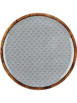 BJÖRN Serveerbord "Eclipse Flower" Naturel/grijs - Ø 30 Cm -Home Uitgebreid Winkel bjorn serveerbord eclipse flower naturel grijs o 30 cm 1