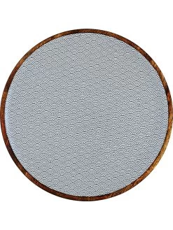 BJÖRN Serveerplateau "Dark Wave" Naturel/donkerblauw - Ø 40 Cm -Home Uitgebreid Winkel bjorn serveerplateau dark wave naturel donkerblauw o 40 cm 1