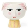 Bjørn Wiinblad Bloempot "Eva" Geel/lichtroze/wit - (H)14,5 X Ø 15,5 Cm -Home Uitgebreid Winkel bjorn wiinblad bloempot eva geel lichtroze wit h 14 5 x o 15 5 cm