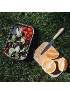 Black+Blum Lunchbox Zilverkleurig/lichtbruin/oranje - (B)22 X (H)5 X (D)14,5 Cm -Home Uitgebreid Winkel black blum lunchbox zilverkleurig lichtbruin oranje b 22 x h 5 x d 14 5 cm 3