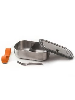 Black+Blum Lunchbox Zilverkleurig/oranje - (B)20 X (H)6,5 X (D)15 Cm -Home Uitgebreid Winkel black blum lunchbox zilverkleurig oranje b 20 x h 6 5 x d 15 cm 1