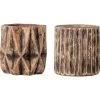 Bloomingville 2-delige Set: Decoratieve Bloempotten Naturel - (H)13 X Ø 13 Cm -Home Uitgebreid Winkel bloomingville 2 delige set decoratieve bloempotten naturel h 13 x o 13 cm