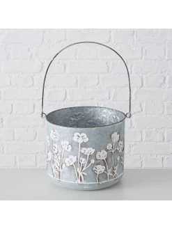 2-delige Set: Bloempotten "Filipa" Zilverkleurig -Home Uitgebreid Winkel boltze 2 delige set bloempotten filipa zilverkleurig 3