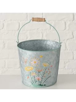 2-delige Set: Bloempotten "Floriana" Zilverkleurig -Home Uitgebreid Winkel boltze 2 delige set bloempotten floriana zilverkleurig 2