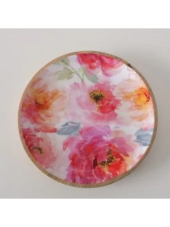 2-delige Set: Borden "Karella" Roze/naturel - Ø 22 Cm -Home Uitgebreid Winkel boltze 2 delige set borden karella roze naturel o 22 cm 2