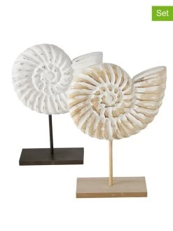2-delige Set: Decoratieve Objecten "Rhodos" Wit