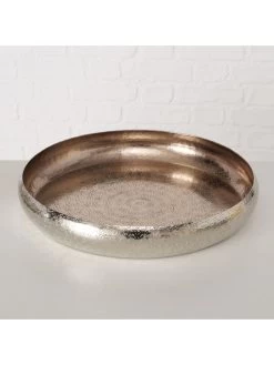 2-delige Set: Decoratieve Schalen "Laccia" Zilverkleurig -Home Uitgebreid Winkel boltze 2 delige set decoratieve schalen laccia zilverkleurig 2