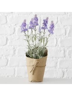 2-delige Set: Kunstplanten "Lavendel" Paars - (H)32 Cm -Home Uitgebreid Winkel boltze 2 delige set kunstplanten lavendel paars h 32 cm 2
