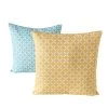 2-delige Set: Kussen "Goma" Lichtblauw/geel - (L)45 X (B)45 Cm -Home Uitgebreid Winkel boltze 2 delige set kussen goma lichtblauw geel l 45 x b 45 cm
