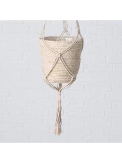 2-delige Set: Plantenmanden "Riseva" Crème -Home Uitgebreid Winkel boltze 2 delige set plantenmanden riseva creme 2