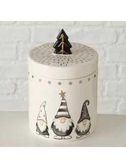 2-delige Set: Voorraaddozen "Jörgen" Crème/zwart - (H)17 X Ø 11 Cm -Home Uitgebreid Winkel boltze 2 delige set voorraaddozen jorgen creme zwart h 17 x o 11 cm 2