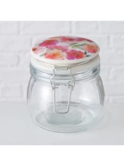 2-delige Set: Voorraadglazen "Karella" Roze - 450 Ml -Home Uitgebreid Winkel boltze 2 delige set voorraadglazen karella roze 450 ml 4